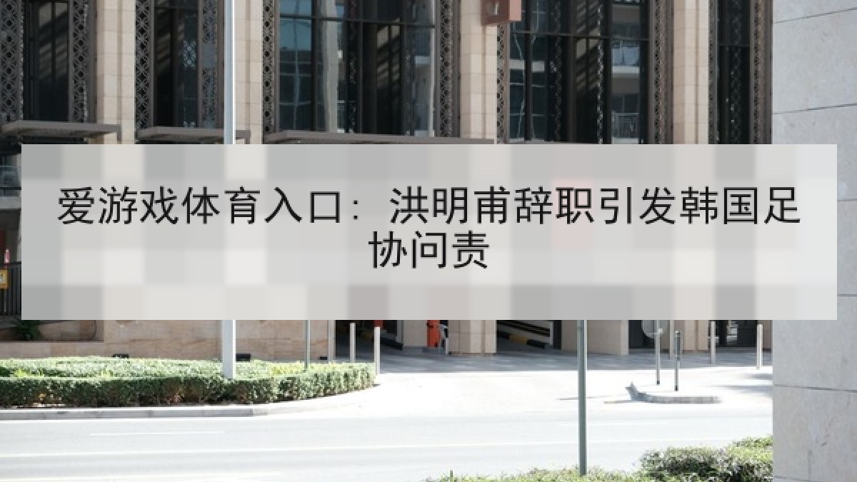 爱游戏体育入口: 洪明甫辞职引发韩国足协问责